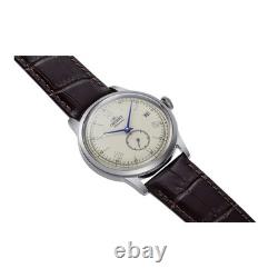 Montre ORIENT RA-AP0105Y Homme Automatique Acier Bracelet Cuir Cadran Beige Neuf