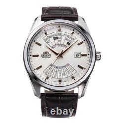 Montre ORIENT RA-BA0005S Homme Automatique Acier Bracelet Cuir Cadran Gris Neuf