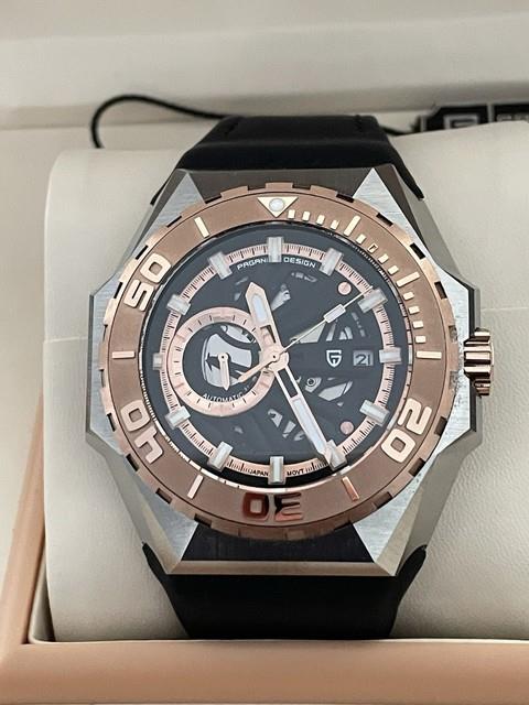 Montre Pagani Design Acier Gold Rare Mouvement Japonais Nh39 Neuve &Eacute;crin Luxe