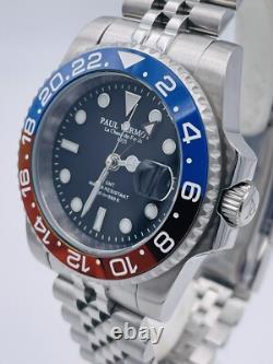 Montre Paul Vermot GMT Automatique Céramique PV2116BLRJ/540 Très Remisée Neuve