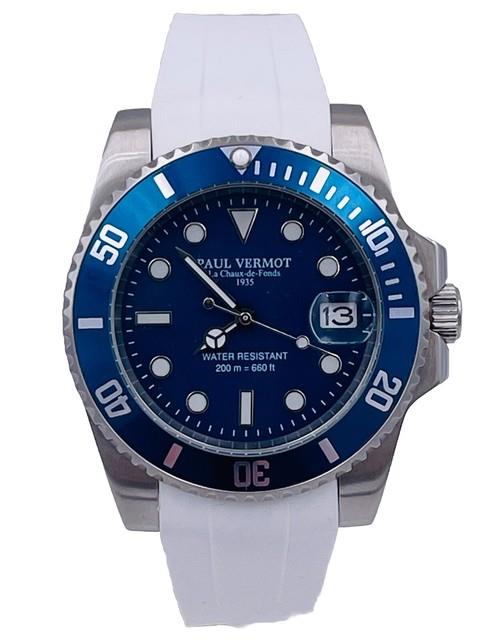 Montre Paul Vermot Newsub 200m Automatique Seiko P211bgw410 Tr&egrave;s Remis&eacute;e Neuve