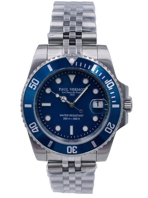 Montre Paul Vermot Newsub 200m Automatique Seiko P211bj / 420 Brad&eacute; Neuf