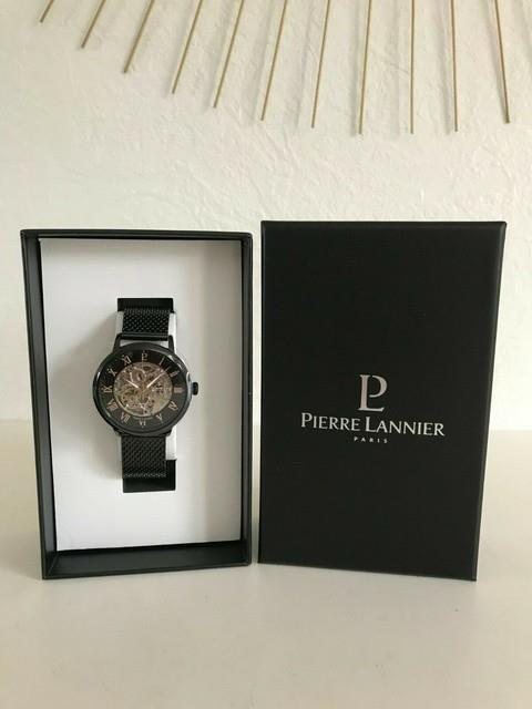Montre Pierre Lannier Homme Neuve R&eacute;f 326b438 Automatique Maille Milanaise