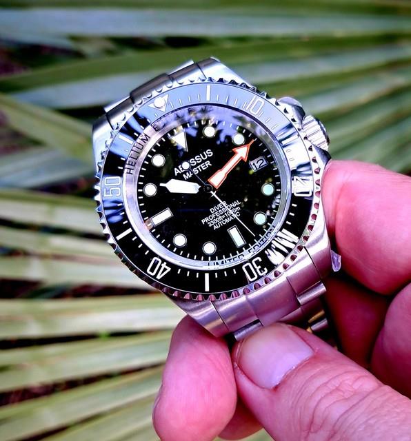 Montre Plongée Abyssus Master Diver 002 Black Valve Hélium