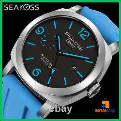 Montre Plongée Homme SEAKOSS GMT Automatique 10ATM Saphir Lumineuse Montre Plongée Homme SEAKOSS GMT Automatique 10ATM Saphir Lumineuse