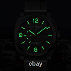 Montre Plongée Homme SEAKOSS GMT Automatique 10ATM Saphir Lumineuse Montre Plongée Homme SEAKOSS GMT Automatique 10ATM Saphir Lumineuse