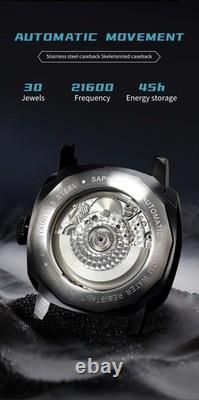 Montre Plongée Homme SEAKOSS GMT Automatique 10ATM Saphir Lumineuse Montre Plongée Homme SEAKOSS GMT Automatique 10ATM Saphir Lumineuse