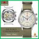 Montre Red Star 1963 Pilote 38/40mm Chronographe Mécanique St1901 Saphir