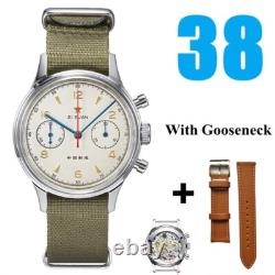 Montre RED STAR 1963 Pilote 38/40mm Chronographe Mécanique ST1901 Saphir Montre RED STAR 1963 Pilote 38/40mm Chronographe Mécanique ST1901 Saphir