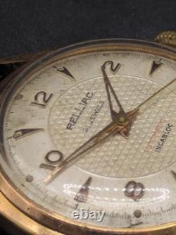 Montre Relliac Automatique Vintage Années 50 Cadran Nid d'Abeille Honeycomb