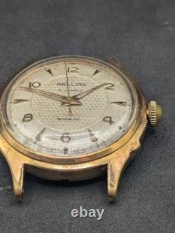 Montre Relliac Automatique Vintage Années 50 Cadran Nid d'Abeille Honeycomb