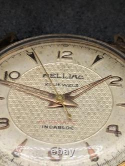 Montre Relliac Automatique Vintage Années 50 Cadran Nid d'Abeille Honeycomb