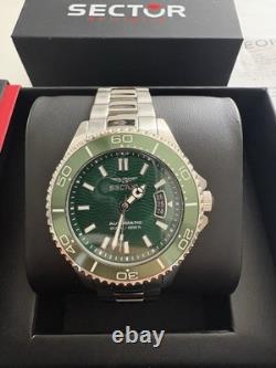 Montre Sector 230 Automatique Homme Verte 43 mm Neuve Garantie R3223161013