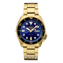 Montre Seiko Homme 5 Automatique Srpk20 Cadran Bleu, Or, Garantie Prix Montre Seiko Homme 5 Automatique Srpk20 Cadran Bleu, Or, Garantie Prix