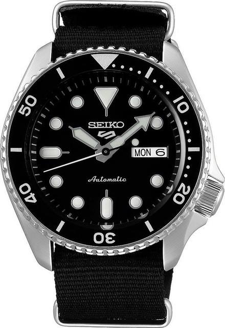 Montre Seiko Homme 5 Sport Automatique Srpd55k3 Cadran Noir Garantie Prix