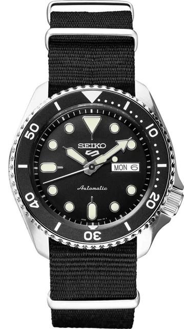 Montre Seiko Homme 5 Sport Automatique Srpd89 Cadran Noir Garantie Prix D