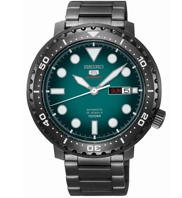 Montre Seiko Homme 5 Sports Automatique Srpc65j1 Cadran Turquoise