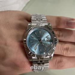 Montre Seiko Mod DATEJUST Bleu