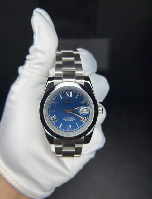 Montre Seiko Mod Roman Dial Montre Assembl&eacute;e &agrave; La Main Mouvement Automatique