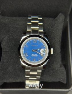 Montre Seiko Mod Roman dial Montre assemblée à la main mouvement automatique Montre Seiko Mod Roman dial Montre assemblée à la main mouvement automatique