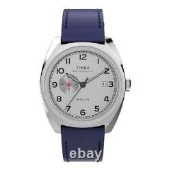 Montre TIMEX Mod. Marlin Automatique Ceinture Bleu / Argent TW2V61900