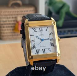 Montre Tank automatique Festina 32.5 x 47 mm fonctionne Bracelet neuf