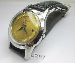 Montre ancienne RODANIA Montre Homme Automatique dateur Acier Vintage Watch 1950
