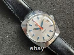 Montre ancienne automatique homme CAMIF chromée date ETA 2783 révisée garantie