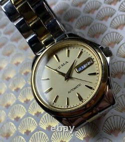 Montre ancienne vintage watch yema day date automatique automatic Mvt Seiko