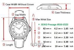 Montre automatique Kanji pour homme SEIKO Presage 4R36-05Z0 SARV006 42 mm