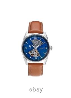 Montre automatique Lip Himalaya 40 mm Sandglass 671575 pour homme, cadran bleu