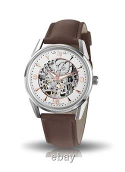 Montre automatique Lip Himalaya 40 mm squelette 671557 pour homme, cadran blanc