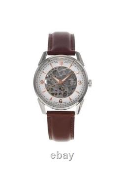 Montre automatique Lip Himalaya 40 mm squelette 671557 pour homme, cadran blanc