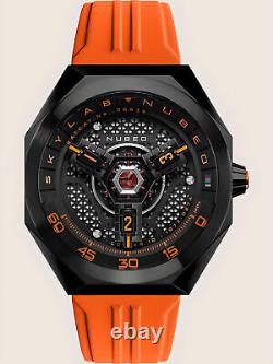 Montre automatique NUBEO Skylab Orange Black Edition limitée 100ex