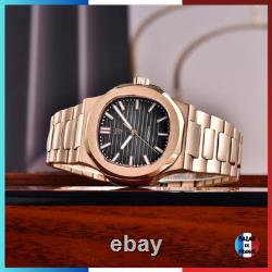 Montre automatique PAGANI DESIGN PD-1728 cadran noir bracelet doré luxe homme