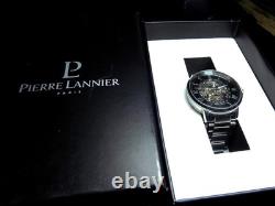 Montre automatique Pierre Lannier Paris acier boîte d'origine + maillons