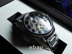Montre automatique Pierre Lannier Paris acier boîte d'origine + maillons