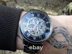 Montre automatique Pierre Lannier Paris acier boîte d'origine + maillons