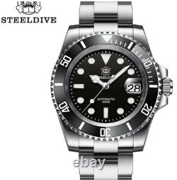 Montre automatique STEELDIVE type submariner Diamètre 41 mm Bracelet Oyster