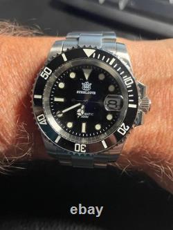 Montre automatique STEELDIVE type submariner Diamètre 41 mm Bracelet Oyster