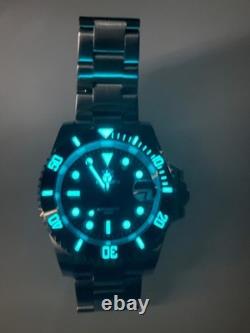 Montre automatique STEELDIVE type submariner Diamètre 41 mm Bracelet Oyster