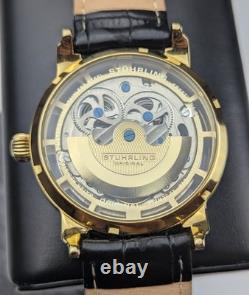 Montre automatique STÜHRLING Original Squelette doré Complications multiples Montre automatique STÜHRLING Original Squelette doré Complications multiples