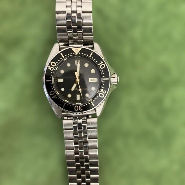 Montre Automatique Seiko Pour Homme Cadran Noir Indicateur De Date En Acier I