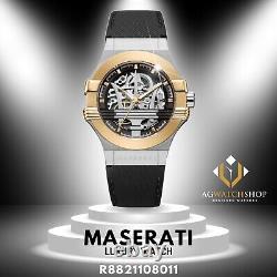 Montre automatique analogique à quartz noire pour homme Maserati Potenza R882