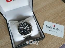 Montre automatique chronographe suisse RUF Captain, ETA 7750 Valjoux, 42mm