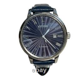 Montre automatique homme Citizen NJ0080 NJ0080-17L boîte 42 mm cadran bleu Japon