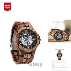 Montre automatique homme FORSINING en bois design classique étanche