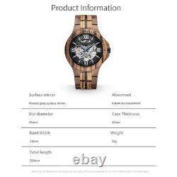 Montre automatique homme FORSINING en bois design classique étanche
