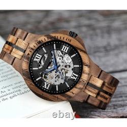 Montre automatique homme FORSINING en bois design classique étanche