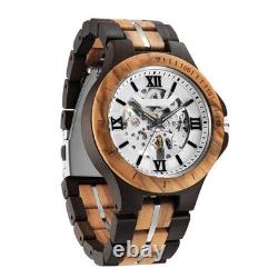 Montre automatique homme FORSINING en bois design classique étanche